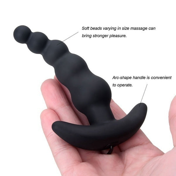Anal Stimulate Beads Butt Plug Vibrator Dildo with Multiple Beads Massgaer Adult Sex Toys for Couple