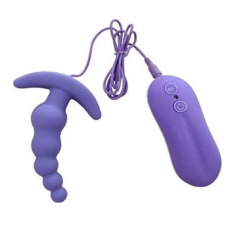 Anal Stimulate Beads Butt Plug Vibrator Dildo with Multiple Beads Massgaer Adult Sex Toys for Couple