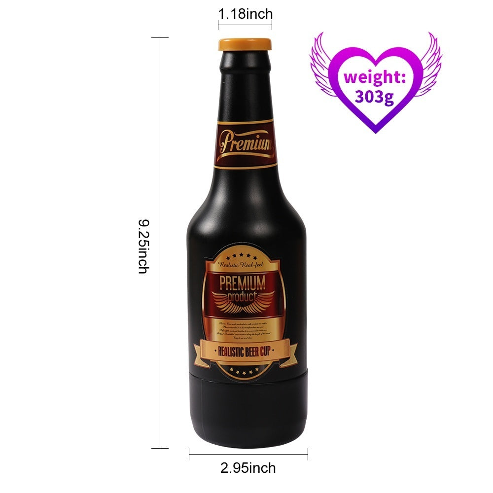 Male Masturbator Cup Beer Bottle Oral Sex Lick Suck Aircraft Cup Sex Toys for Men