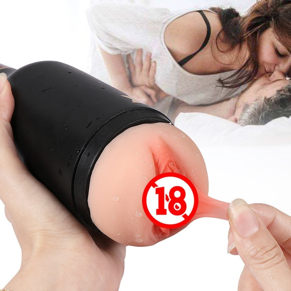 Male Masturbator Cup Beer Bottle Oral Sex Lick Suck Aircraft Cup Sex Toys for Men