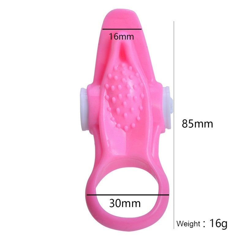 Male Ejaculation Delay Penis Ring Vibrating Tongue Clitorl Stimulate Cock Ring Adult Sex Toys for Men