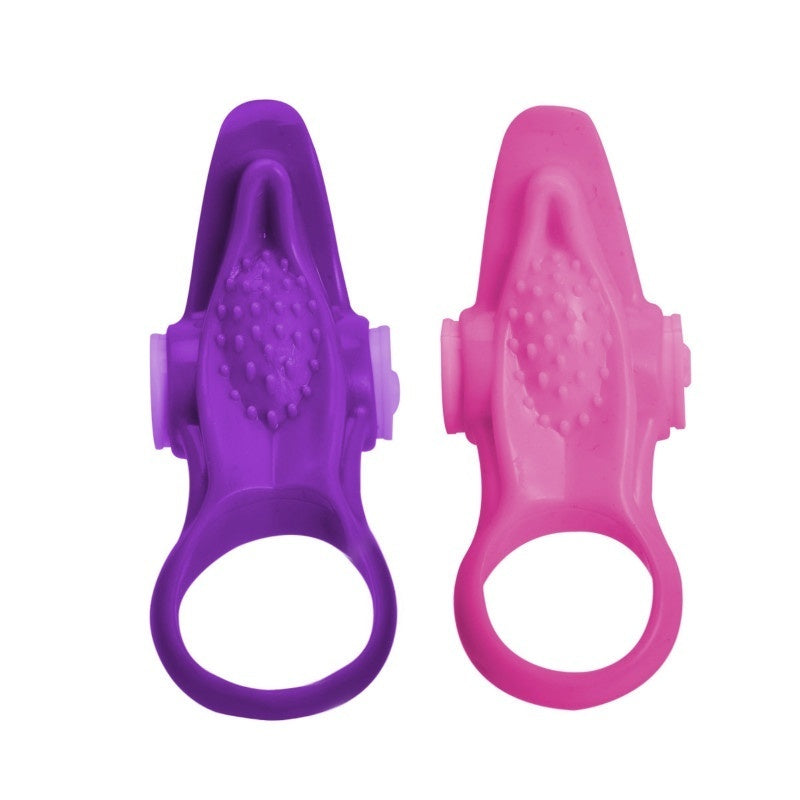 Male Ejaculation Delay Penis Ring Vibrating Tongue Clitorl Stimulate Cock Ring Adult Sex Toys for Men