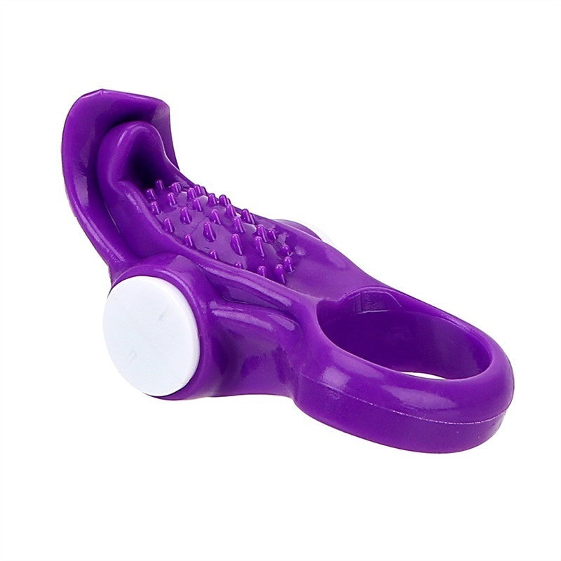 Male Ejaculation Delay Penis Ring Vibrating Tongue Clitorl Stimulate Cock Ring Adult Sex Toys for Men