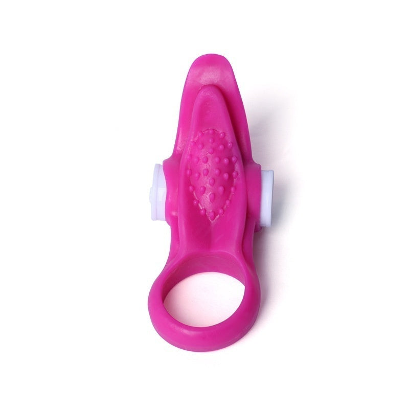 Male Ejaculation Delay Penis Ring Vibrating Tongue Clitorl Stimulate Cock Ring Adult Sex Toys for Men