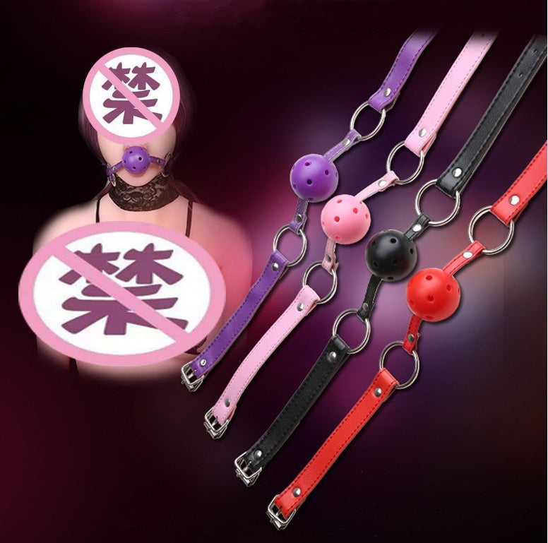 BDSM Slave Harness Silicone Ball Gag Bondage Fetish Mouth Restraints SM Sex Toys