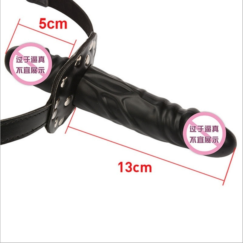 Strap On Mouth Gag Dildo Sex Slave Bondage Plug Adult BDSM Game Sex Toys for Couple Lesbian