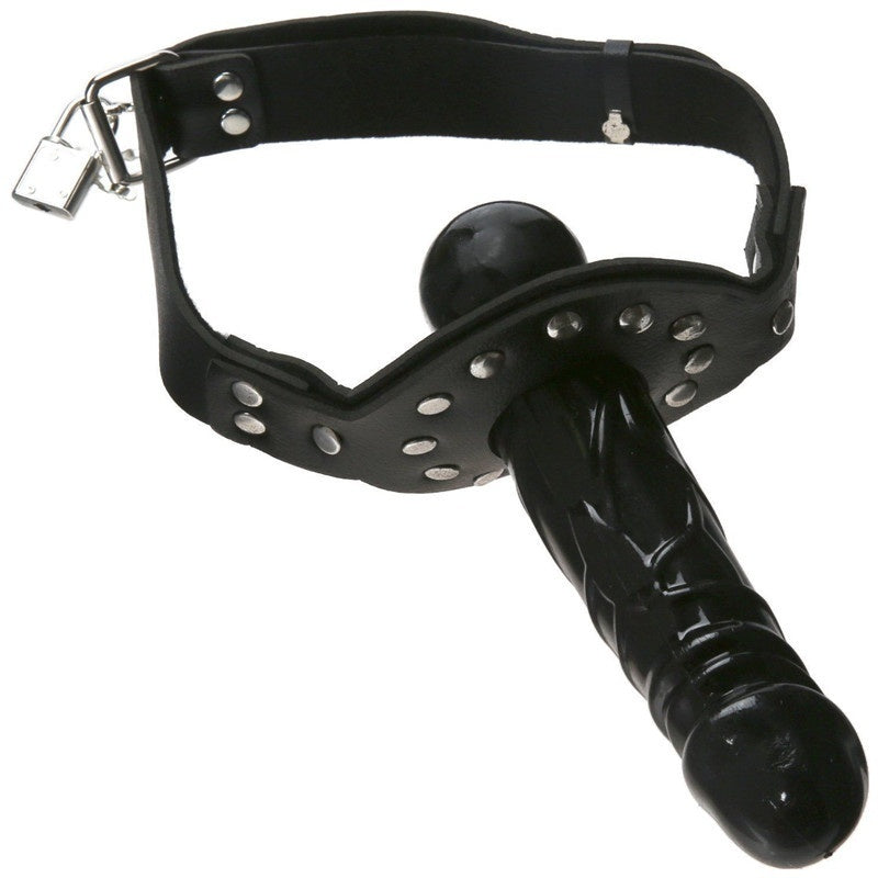 Strap On Mouth Gag Dildo Sex Slave Bondage Plug Adult BDSM Game Sex Toys for Couple Lesbian