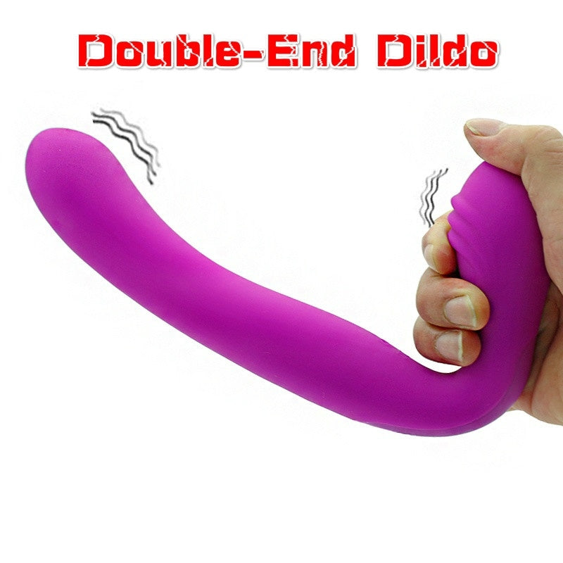 Double-Head Dildo Vibrators Female Masturbation Dildos G-spot Stimulation Lesbian Sex Toys for Women