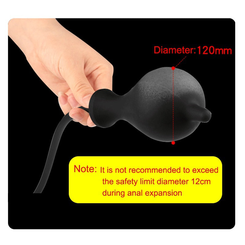 Anal Butt Expander Inflatable Butt Plug Silicone Prostate Massgaer Adult Product Sex Toy for Men Women Gay