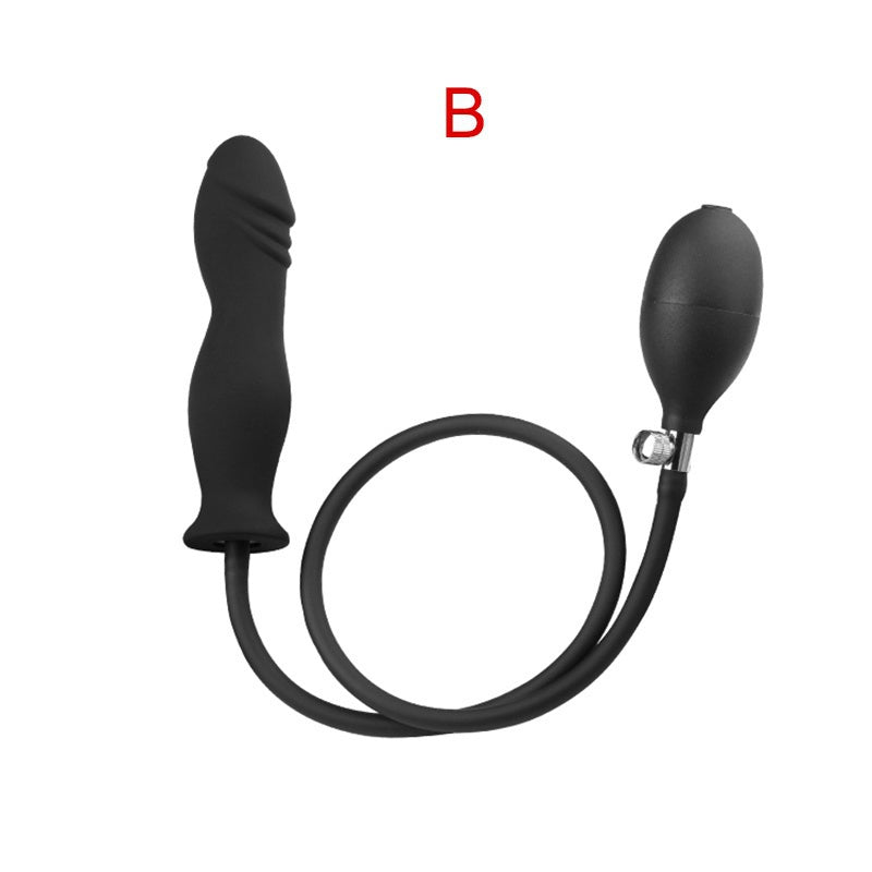 Anal Butt Expander Inflatable Butt Plug Silicone Prostate Massgaer Adult Product Sex Toy for Men Women Gay