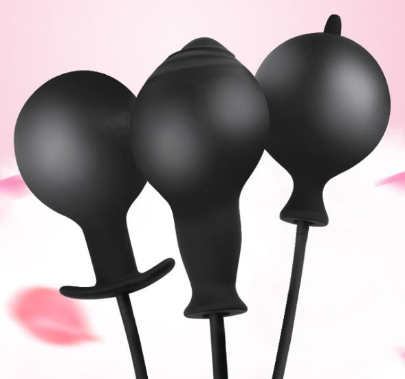 Anal Butt Expander Inflatable Butt Plug Silicone Prostate Massgaer Adult Product Sex Toy for Men Women Gay