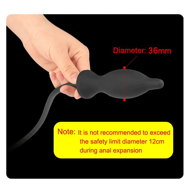 Anal Butt Expander Inflatable Butt Plug Silicone Prostate Massgaer Adult Product Sex Toy for Men Women Gay