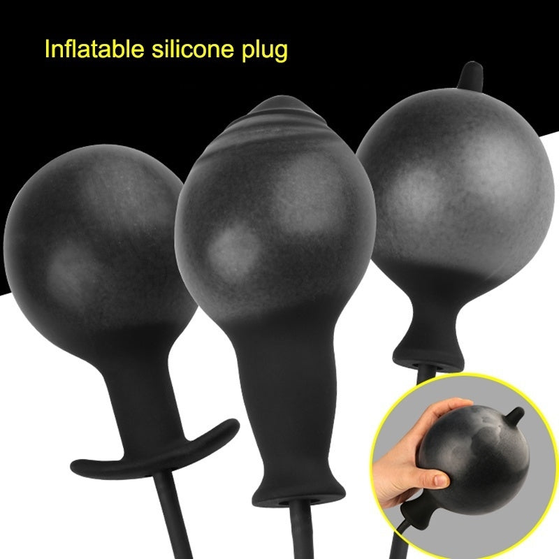 Anal Butt Expander Inflatable Butt Plug Silicone Prostate Massgaer Adult Product Sex Toy for Men Women Gay