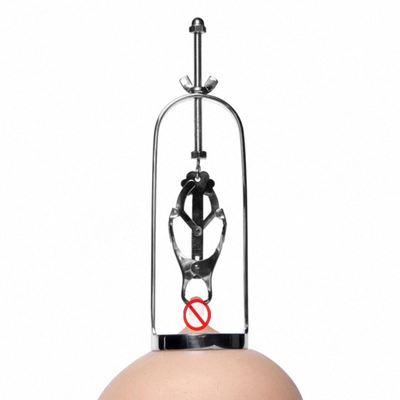 Butterfly Nipple Clamps Breast Nipples Clip Stainless Steel Bondage Restraints BDSM Sex Toys for Women Couples