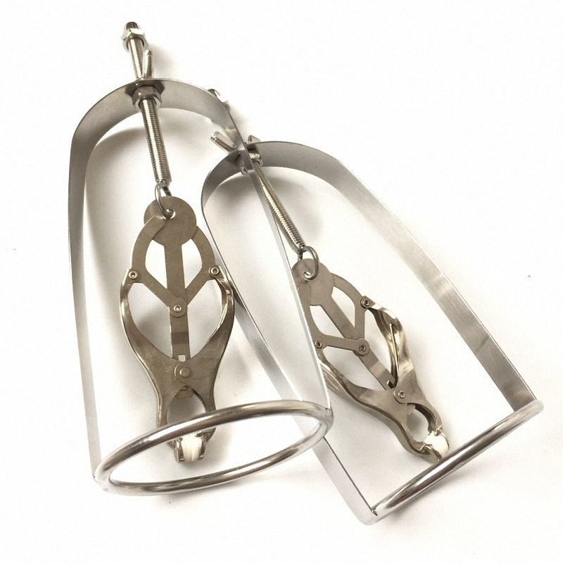 Butterfly Nipple Clamps Breast Nipples Clip Stainless Steel Bondage Restraints BDSM Sex Toys for Women Couples