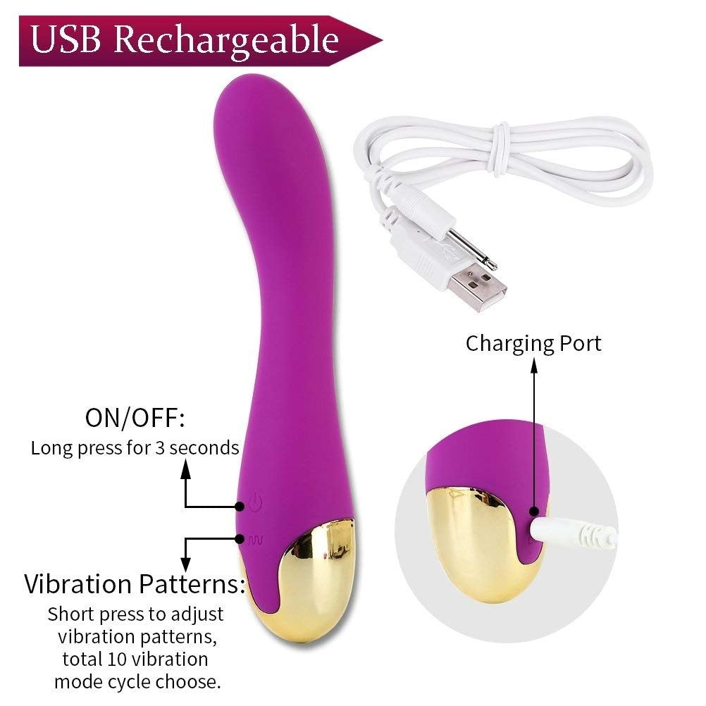 Powful Vibrating G-spot Massage Stick Dildo Vibrator Adult Sex Toys for Women