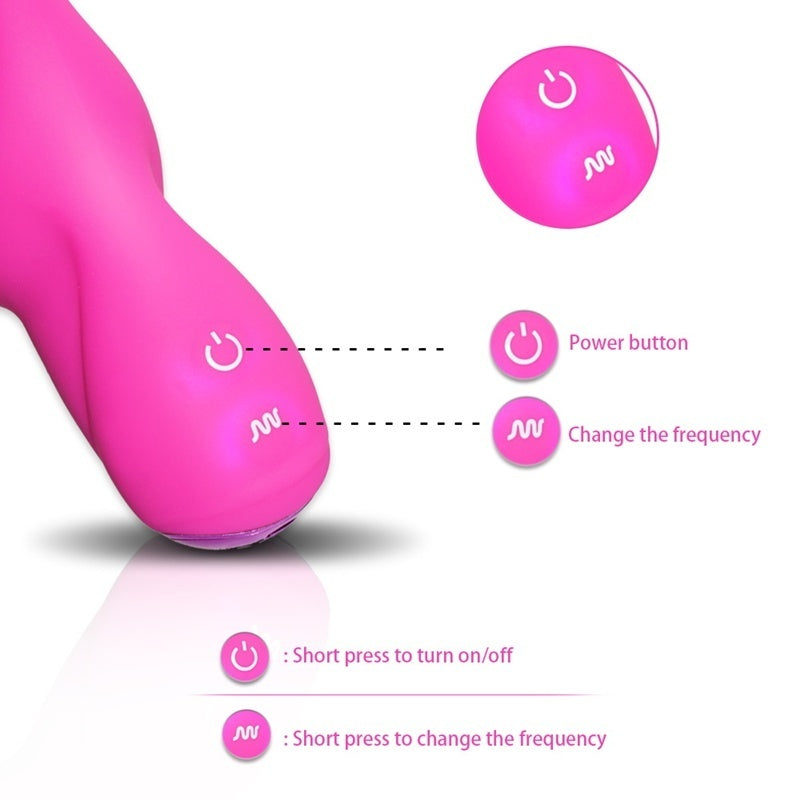 3 Point Stimulator Dildo Vibrator Female Clitoris Body Massager Sex Toys for Women