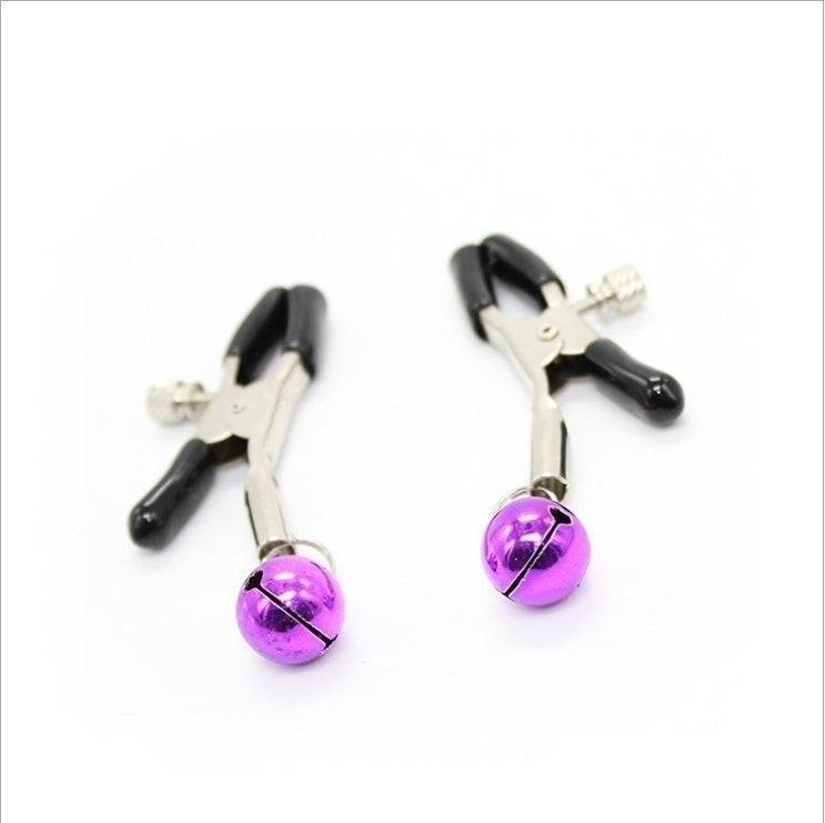 2pcs/Sets Nipples Clips with Bells Adult Breast Clip Sexy Women's Nipple Temptation Sex Toys