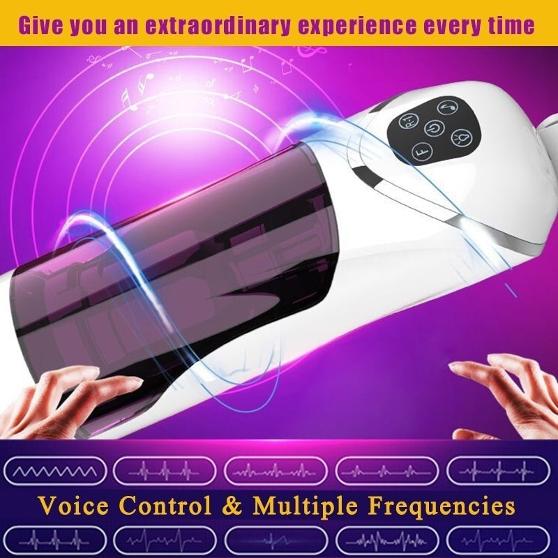Male Intelligent Telescopic Rotating Masturbator Automatic Capsule Auto Sucking Telescopic Aircraft Cup Piston Sex Toys