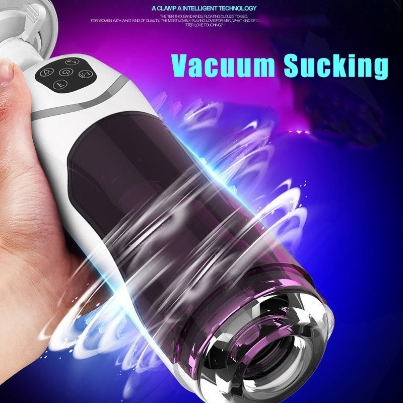 Male Intelligent Telescopic Rotating Masturbator Automatic Capsule Auto Sucking Telescopic Aircraft Cup Piston Sex Toys