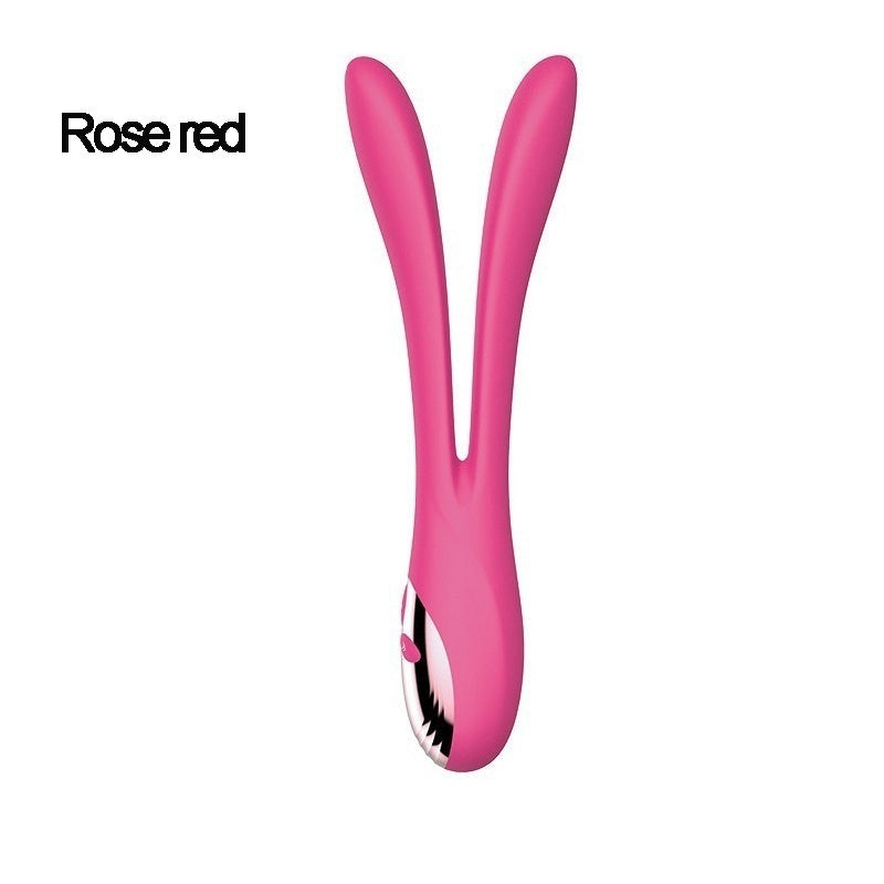 360 ° Bend Double Head Vibrating AV Massager Dildo Vibrator for Female Lesbian Sex Toy for Couples/Gays