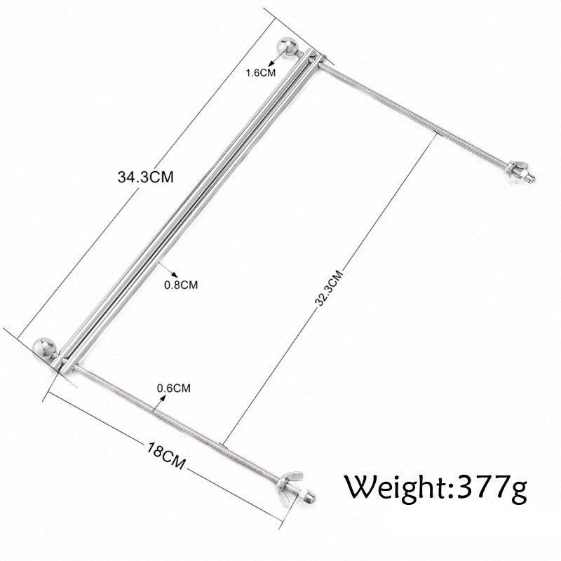 Women's Fashion Adjustable Stainless Steel B.D.S.M Brea/st Clamps Bon/dage Res/traints Sextoys