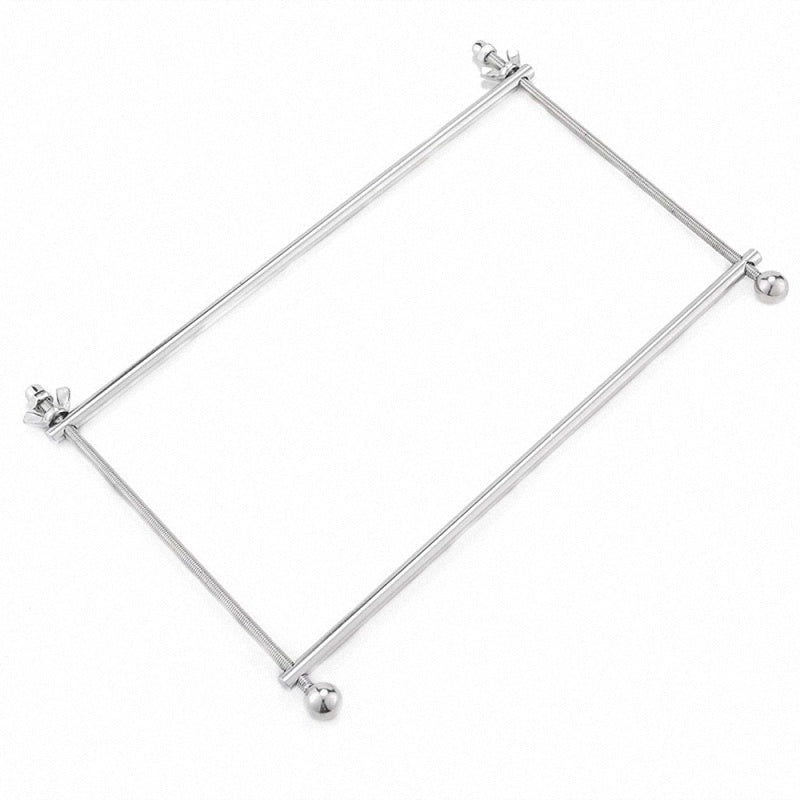 Women's Fashion Adjustable Stainless Steel B.D.S.M Brea/st Clamps Bon/dage Res/traints Sextoys