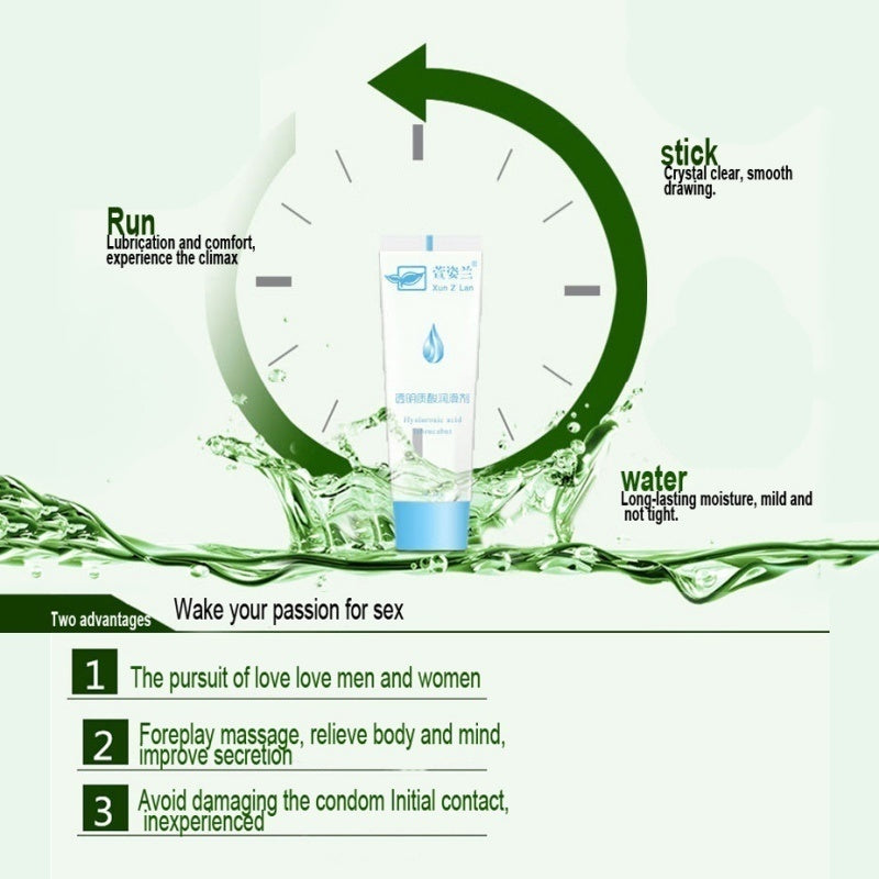 Water Based Lubricant for Sex Silk Touch Edible Anal Sex Lubricant Oral Sex Gel Exciter for Women Orgasm Sex Lube Adult Cream