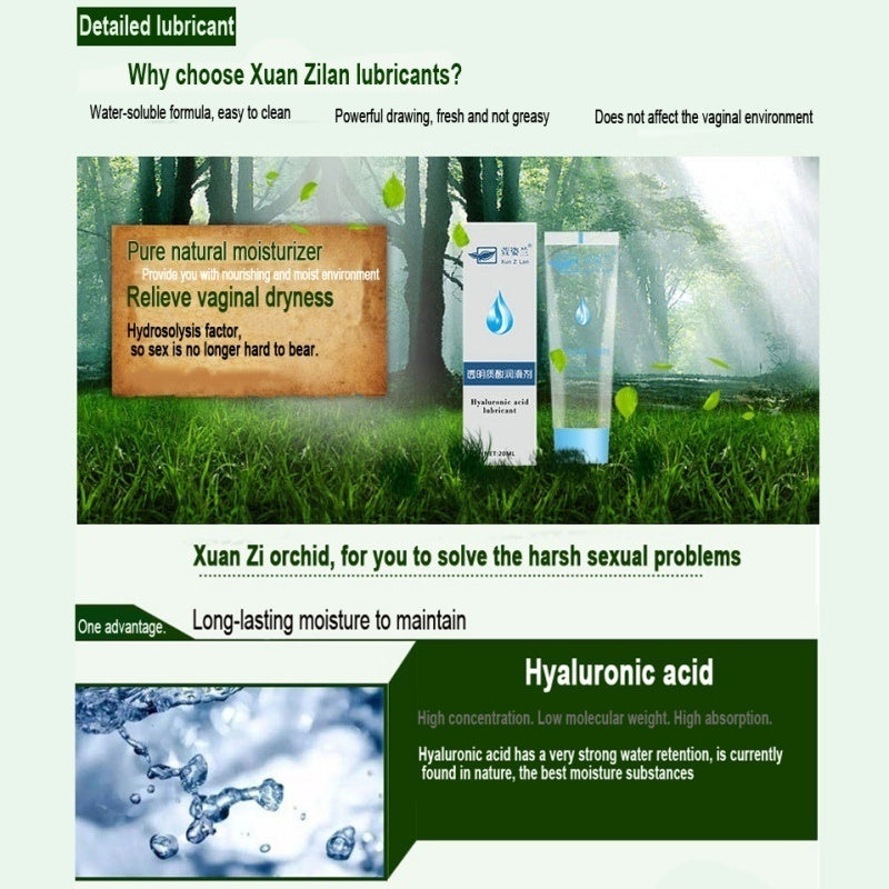 Water Based Lubricant for Sex Silk Touch Edible Anal Sex Lubricant Oral Sex Gel Exciter for Women Orgasm Sex Lube Adult Cream