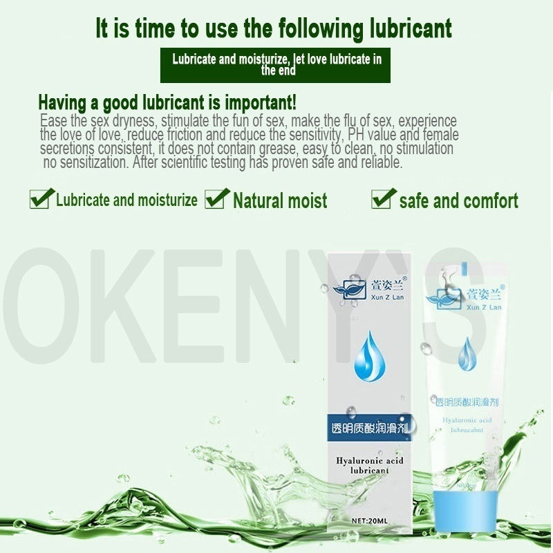 Water Based Lubricant for Sex Silk Touch Edible Anal Sex Lubricant Oral Sex Gel Exciter for Women Orgasm Sex Lube Adult Cream