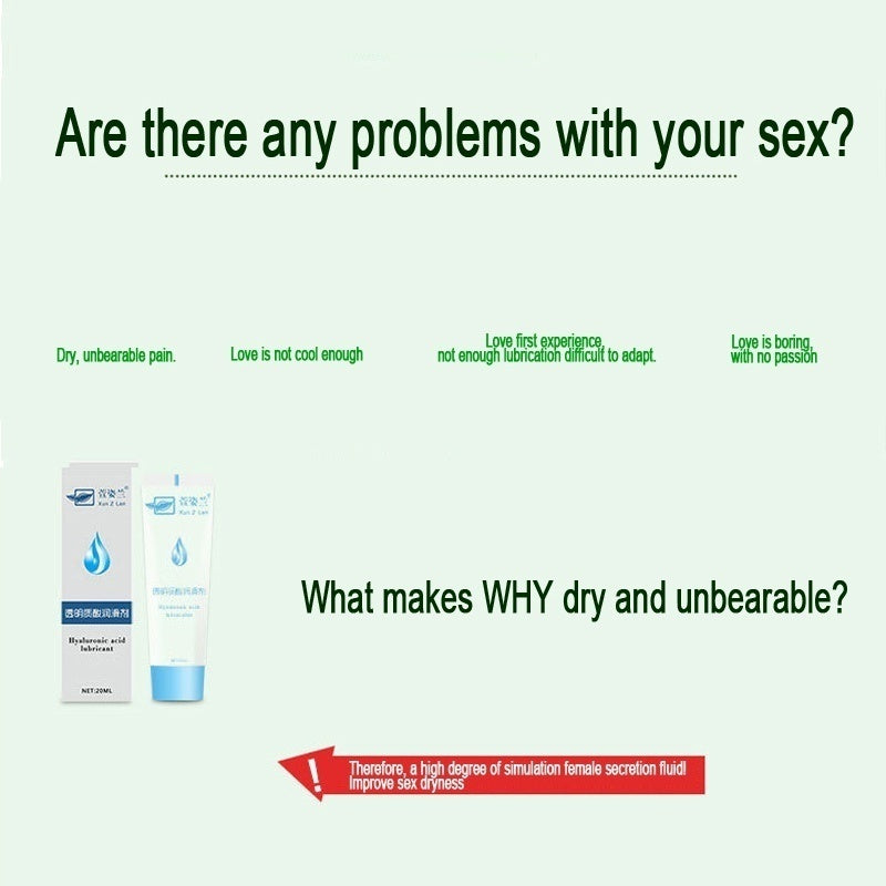 Water Based Lubricant for Sex Silk Touch Edible Anal Sex Lubricant Oral Sex Gel Exciter for Women Orgasm Sex Lube Adult Cream