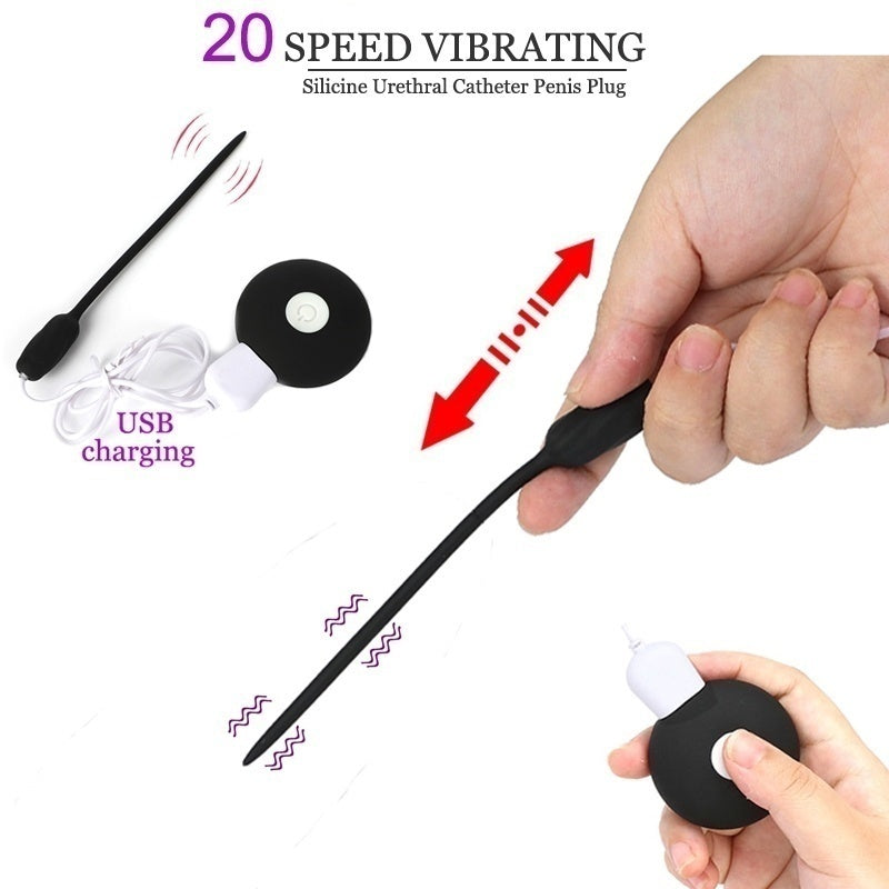 20 Speeds Vibrator Urethral Dilator