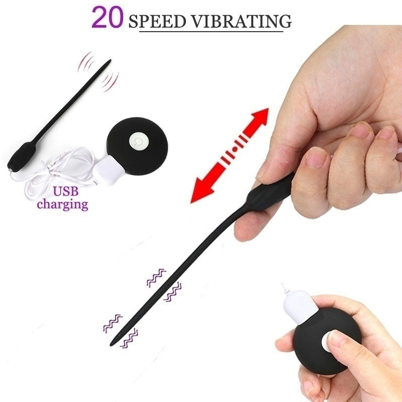 20 Speeds Vibrator Urethral Dilator