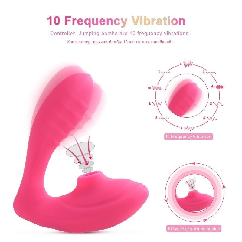 10 Speed Sucking Vibrators Tongue Vibration Nip-ple Cli-t Sucker G-spot Clitor-al Stimulator Sex Toys for Women