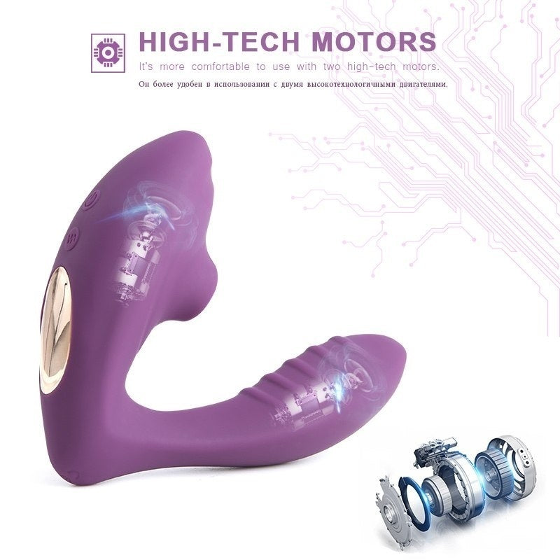 10 Speed Sucking Vibrators Tongue Vibration Nip-ple Cli-t Sucker G-spot Clitor-al Stimulator Sex Toys for Women