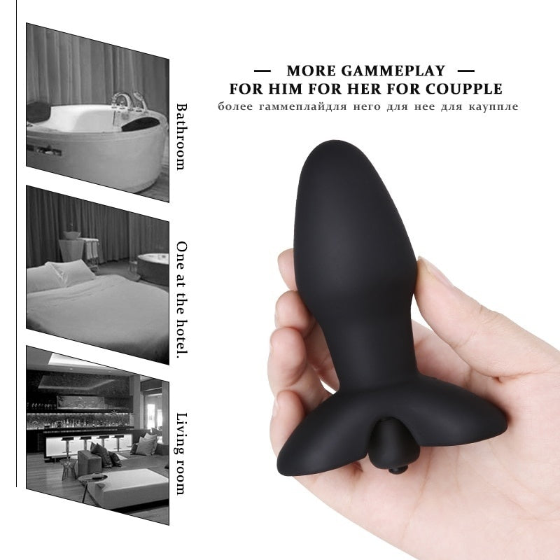 Vibrating Butt Plug Massage An-al Vibrator Bullet Dildo Vibrator Silicone An-us Stimulator Sex Toys for Men Mast-urbator