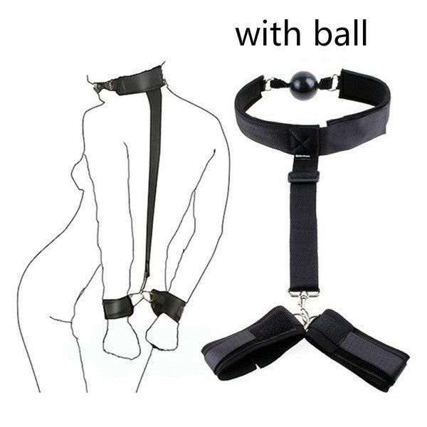 New Unisex Toy Self Bondage Nylon Handcuffs Restraint Set Adult BDSM Toy SM Game