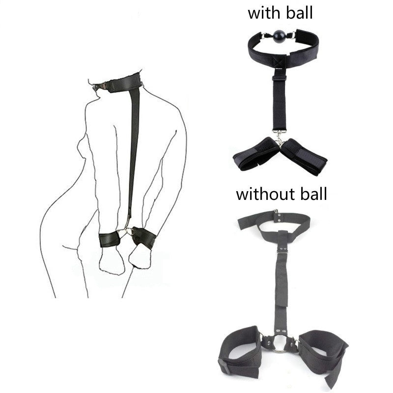 New Unisex Toy Self Bondage Nylon Handcuffs Restraint Set Adult BDSM Toy SM Game