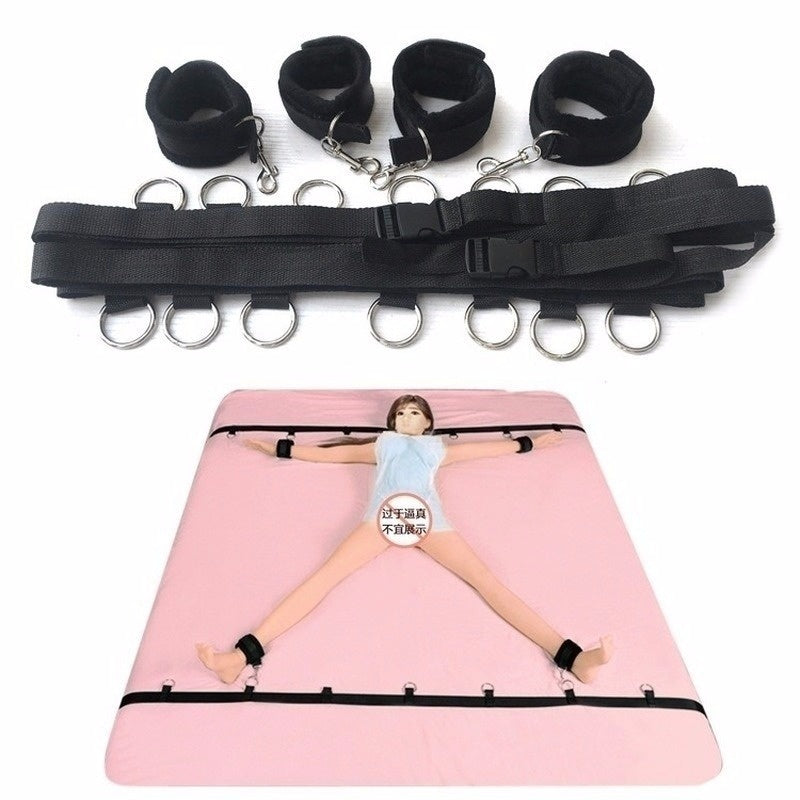 Handcuffs Sex Toy for woman Fetish Restraint Bondage Strap Sexy Leg cuffs Spreader rule play cosplay Bed belt