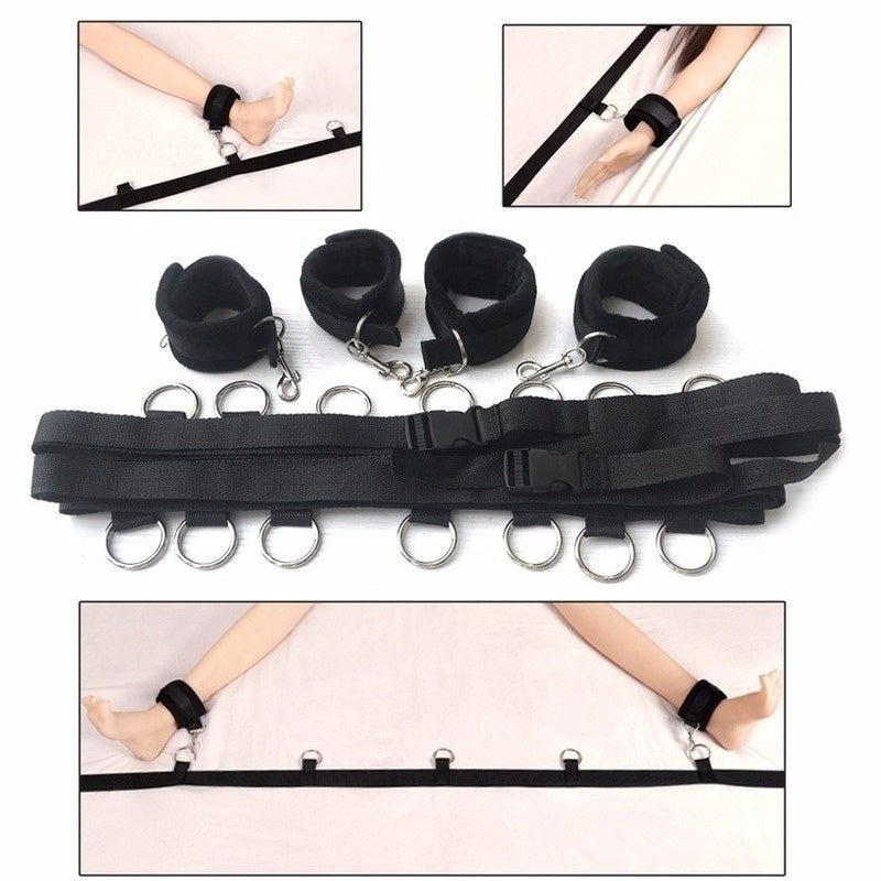 Handcuffs Sex Toy for woman Fetish Restraint Bondage Strap Sexy Leg cuffs Spreader rule play cosplay Bed belt