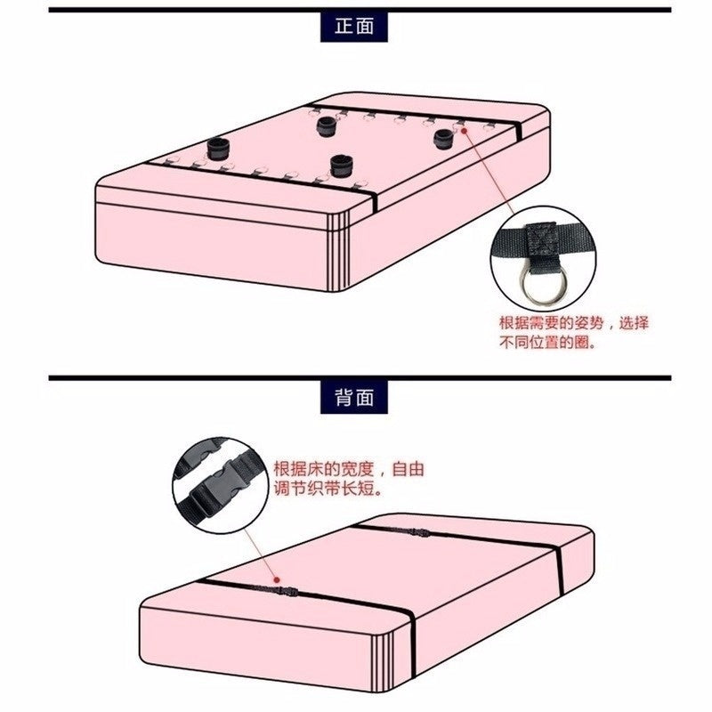 Handcuffs Sex Toy for woman Fetish Restraint Bondage Strap Sexy Leg cuffs Spreader rule play cosplay Bed belt