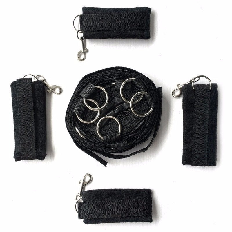 Handcuffs Sex Toy for woman Fetish Restraint Bondage Strap Sexy Leg cuffs Spreader rule play cosplay Bed belt