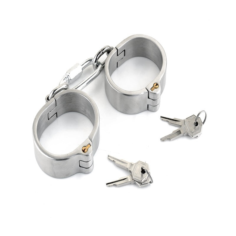 Men and Women Fashion Stainless Steel B.D.S.M Cuffs Toys for Couples