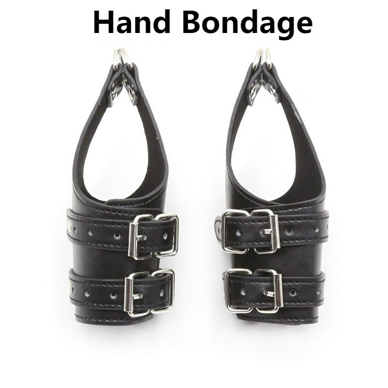 Suspension Hand Foot Bondage Slave Bdsm Adjustable Ankle Cuffs Sex Games Leather Slave Sex Tools Flirt For Couples.
