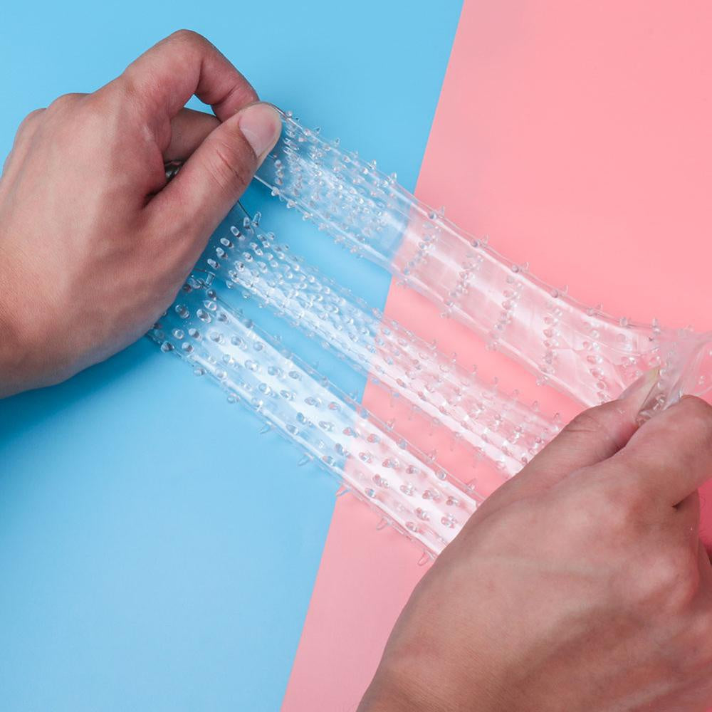Transparent taste wolf tooth set man's penis cover crystal set husband and wife toys adult sex products silicone cover wholesale