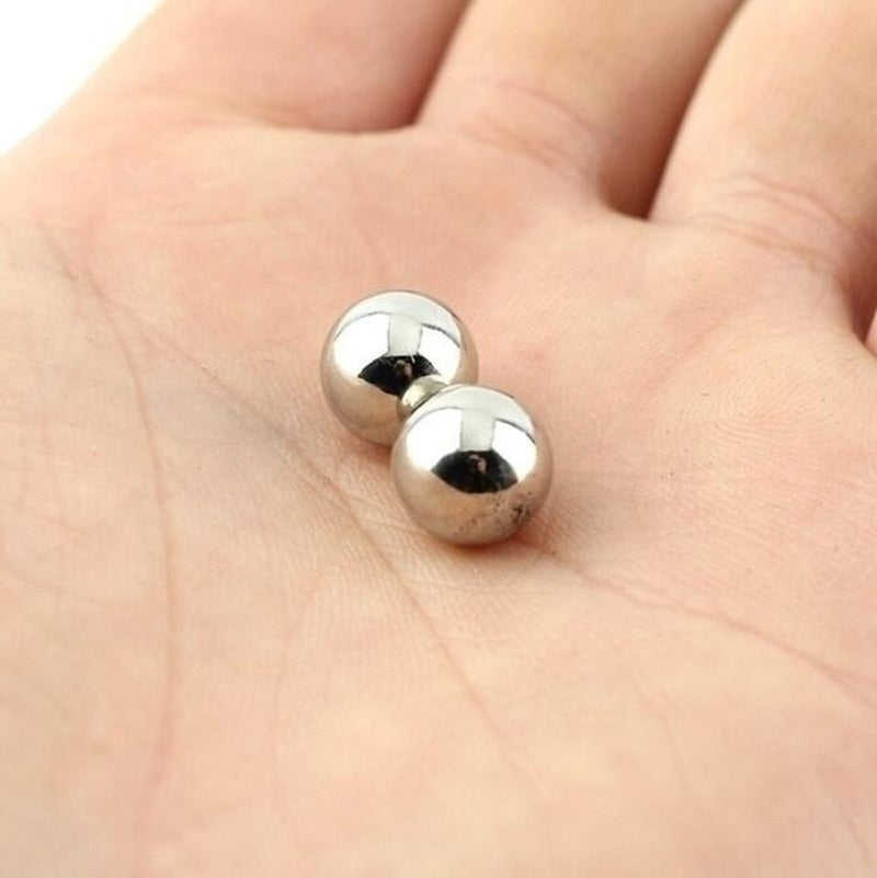 2/4/6/20/30/40pcs Steel Earring Studs Balls Body Piercings Nose Ring Eyebrow Piercings Screw Balls Replacement Attachments Rings Ball for Women/Men