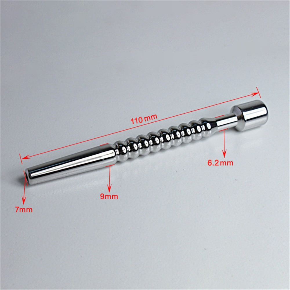 Stainless steel urethral catheterization horse eye stick metal urethral masturbation device adult sex products, a replacement