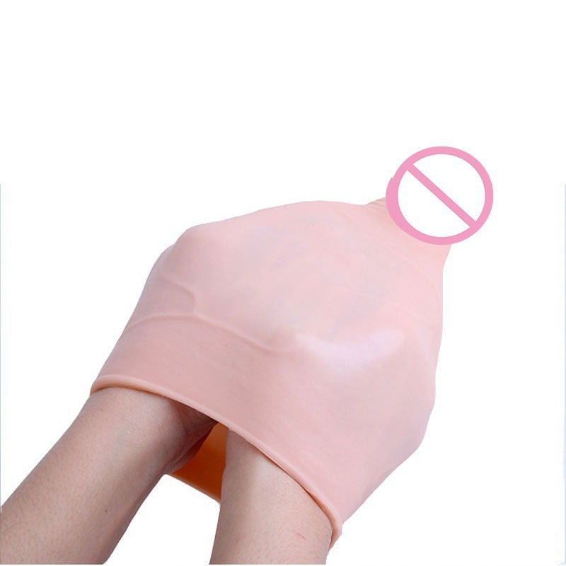 Enlargement Enhancer Condom Delay Sex Toys for Men Extender Ring Nude Natural Big Male Penis Sleeve Extender