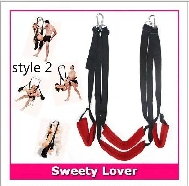 4 Colors 2style Sex Nylon Swing Ankle Cuff Slave Soft Sex Furniture Fetish Bandage Swing Sex Erotic Toys Couple Sex Furniture