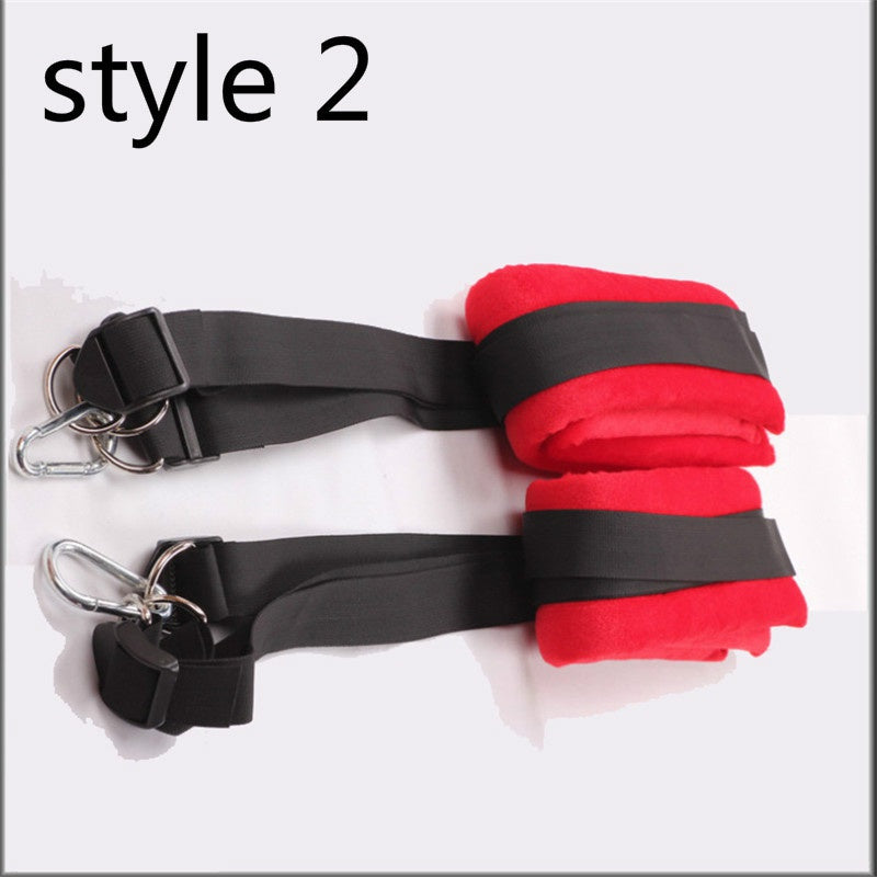 4 Colors 2style Sex Nylon Swing Ankle Cuff Slave Soft Sex Furniture Fetish Bandage Swing Sex Erotic Toys Couple Sex Furniture